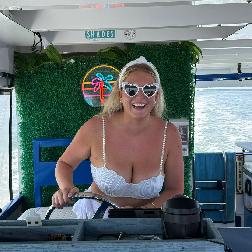 Captain Bachelorette Party Heart Glasses